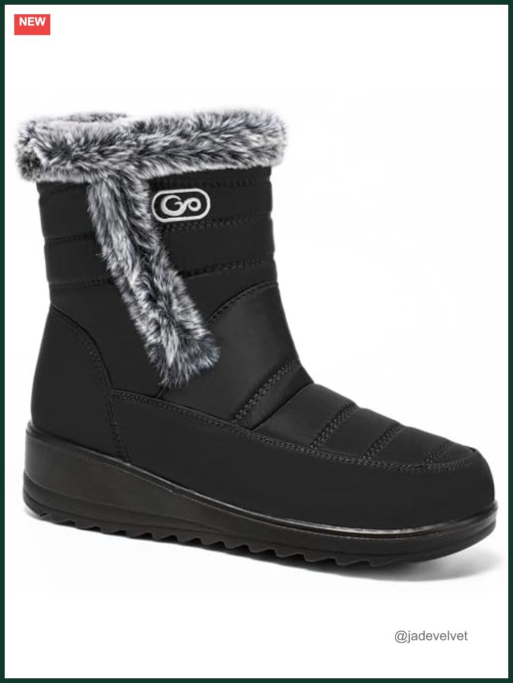 Womens Winter Snow Boots Faux Fur Lined Water Resistant Outdoor